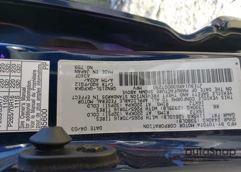 2003 Toyota 4Runner Sr5 V6 from USA, damaged, VIN JTEBU14R638007290